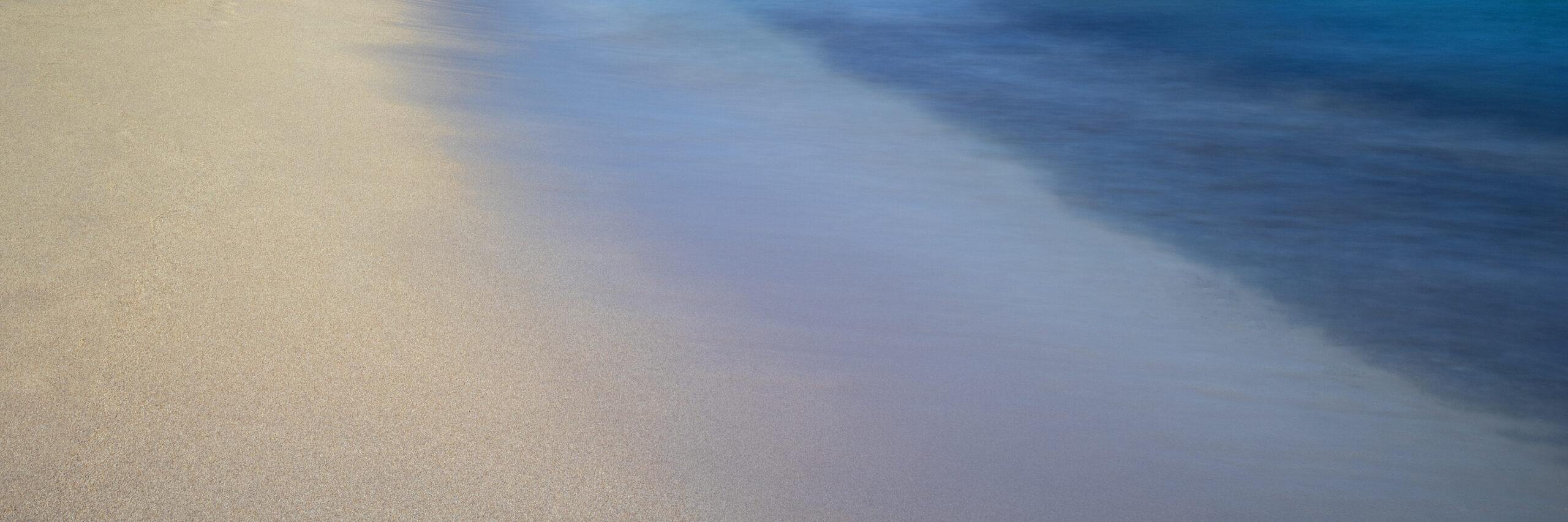 a close up of a beach